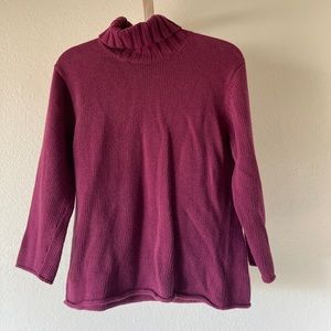 J Jill Maroon Sweater